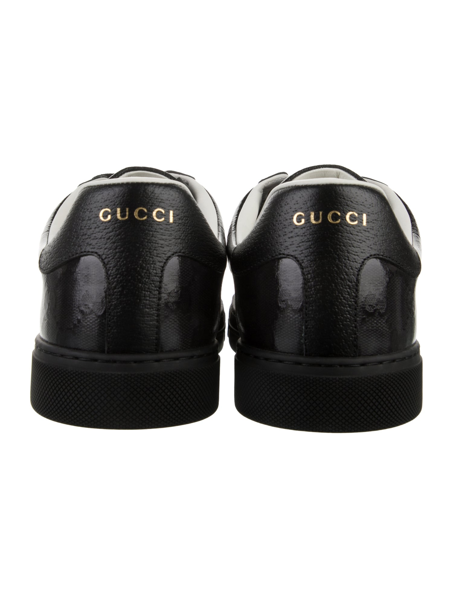 Gucci Web Accent Leather Sneakers